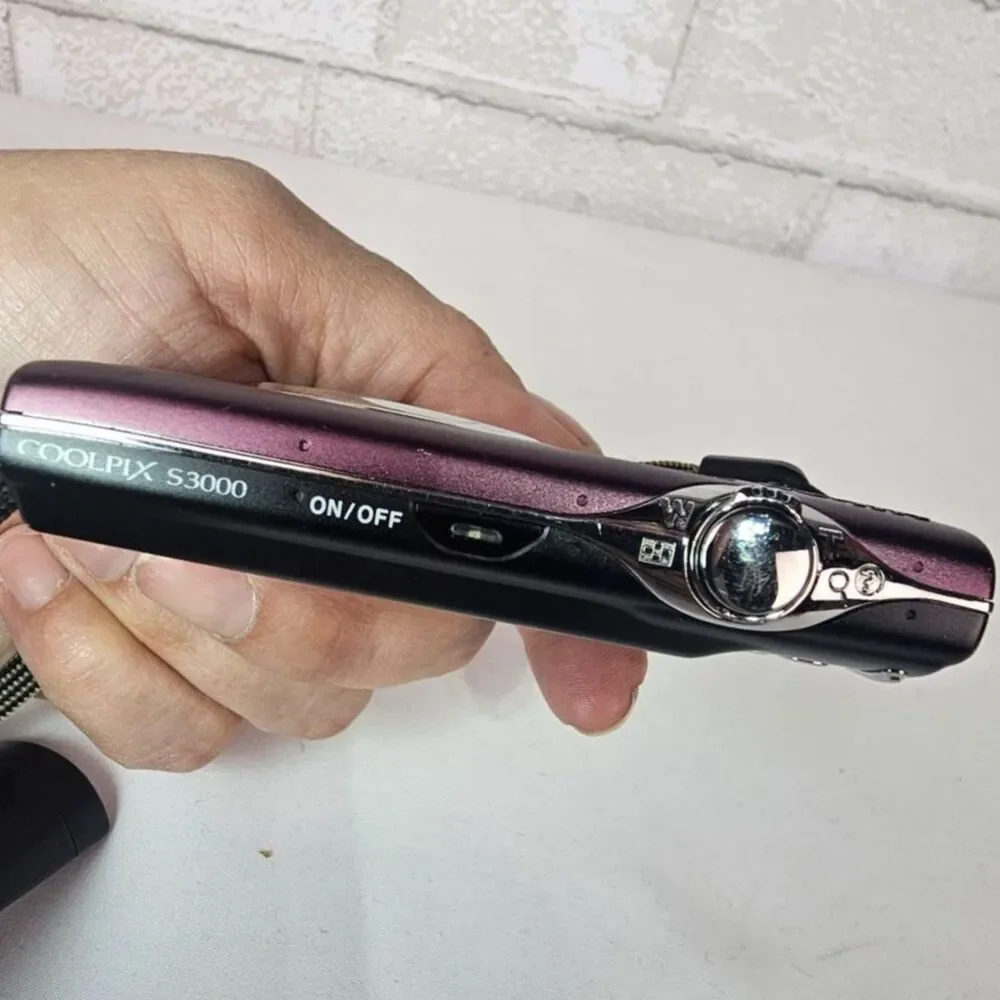 Nikon COOLPIX S3000 Purple 12MP Digital Camera Lens Error Parts Repair AS IS